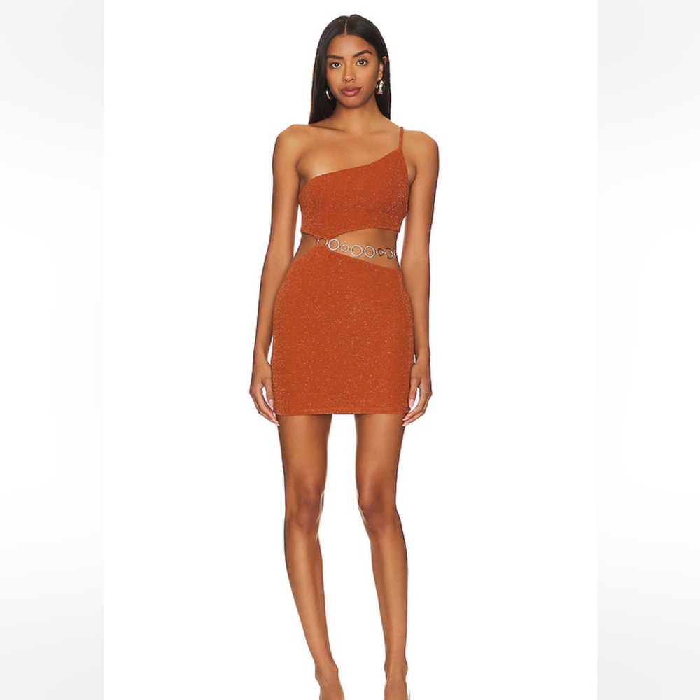 NWT Lovers and Friends (REVOLVE) Kiana Mini Dress in Copper